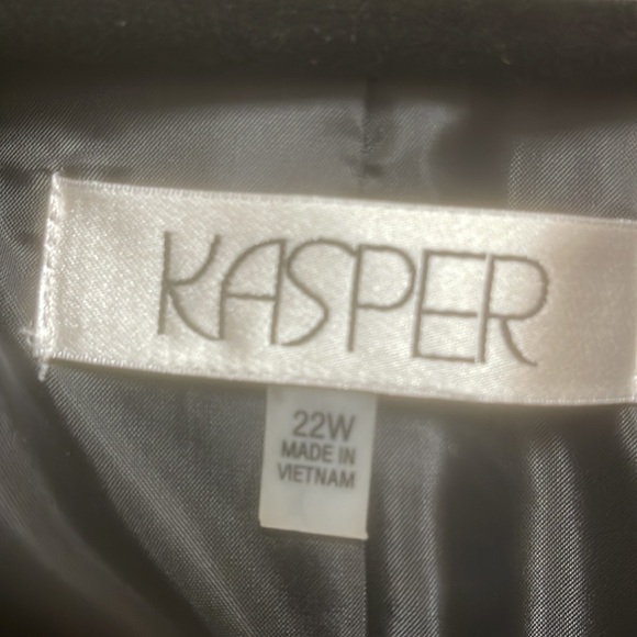 Kasper woman Windowpane Single Button Jacket - Picture 2 of 6